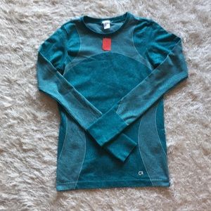 Teal athletic long-sleeve